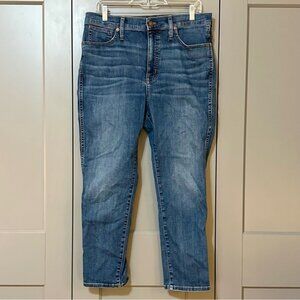 Madewell Stovepipe Jeans High Rise Ankle Medium Wash Denim Women’s Size 31 x 25